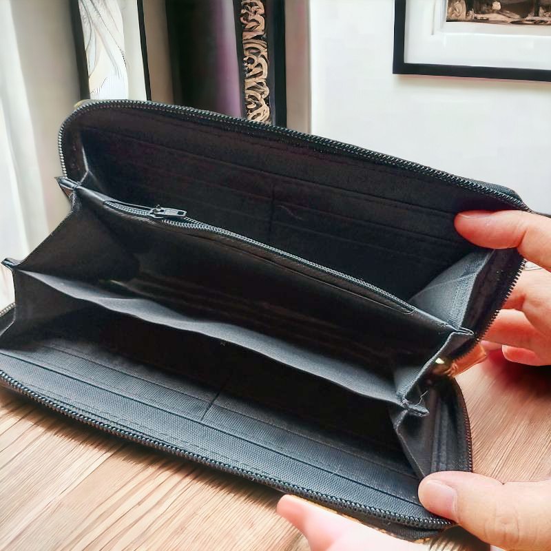 Heart Sports Zipper Wallet - Softball, Baseball, or Half Softball Half Baseball