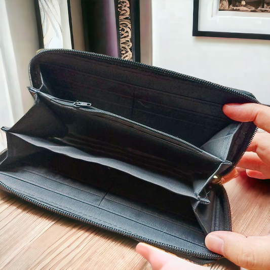 Heart Sports Zipper Wallet - Softball, Baseball, or Half Softball Half Baseball