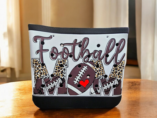 Medium Football Mom Tote Bag